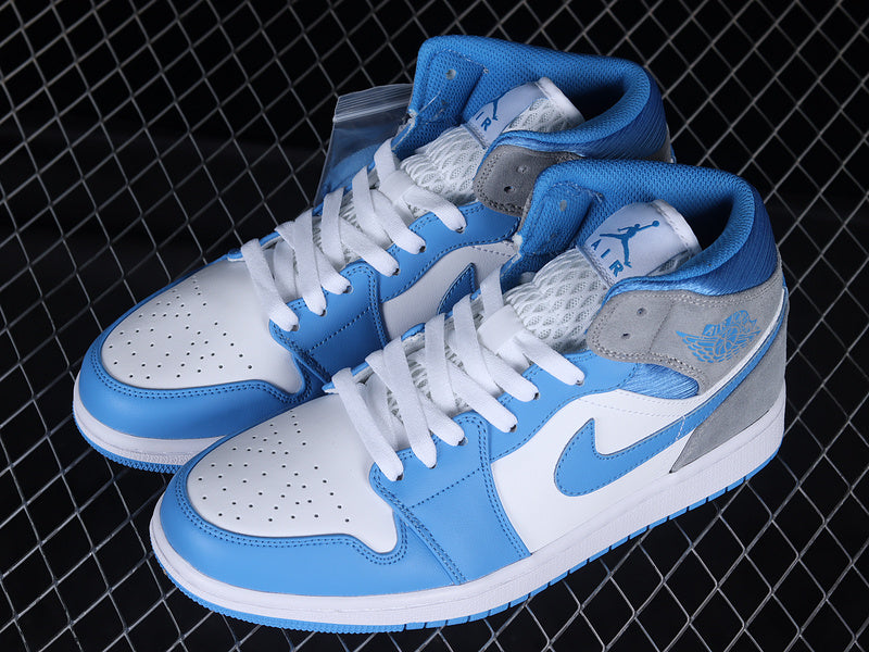 Air Jordan 1 AJ1 Mid - University Blue/Grey