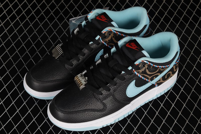 NikeMens Dunk Low - "Barber Shop/Black"