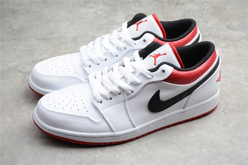 Air Jordan 1 AJ1 Low - White/University Red