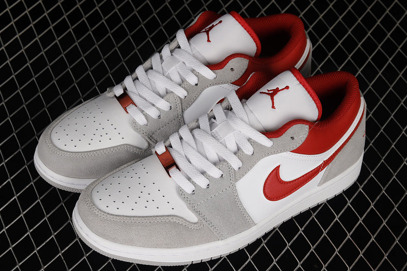 Air Jordan 1 AJ1 Low Light - Smoke Grey Gym Red