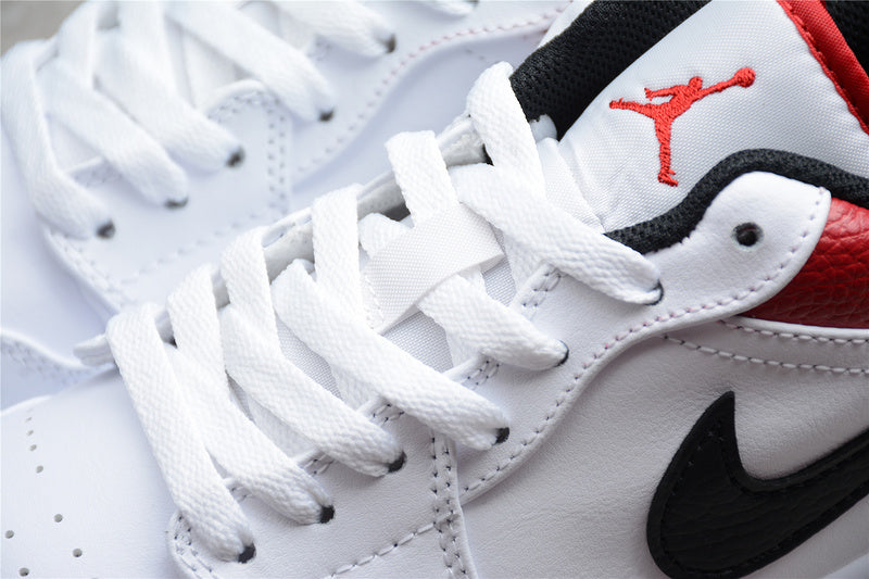 Air Jordan 1 AJ1 Low - White/University Red