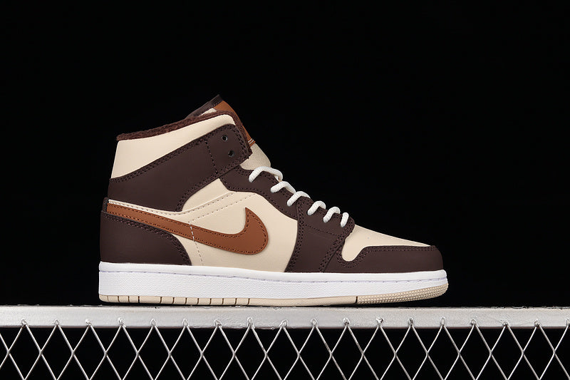 Air Jordan 1 AJ1 Mid - "Brown Basalt Oatmeal"