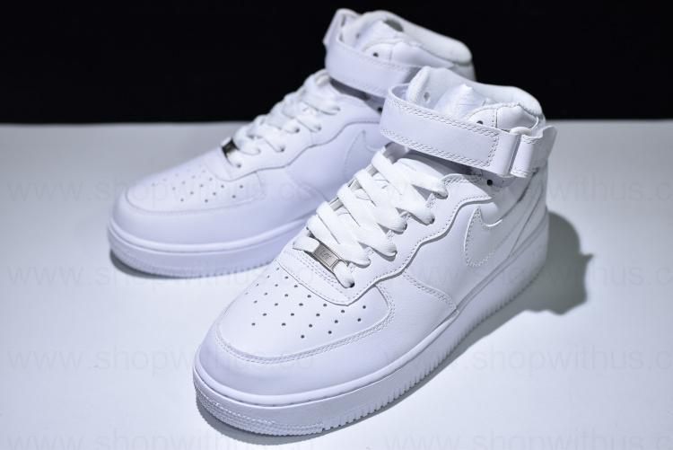 WMNS NikeAir Force 1 AF1 Mid - White