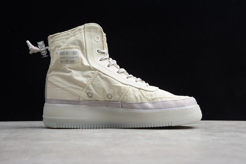 NikeAir Force 1 AF1 High Shell - Cream