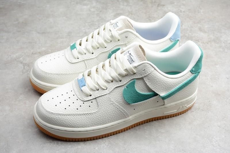 NikeMens Air Force 1 AF1 Vandalized - "Sail Mystic Green"