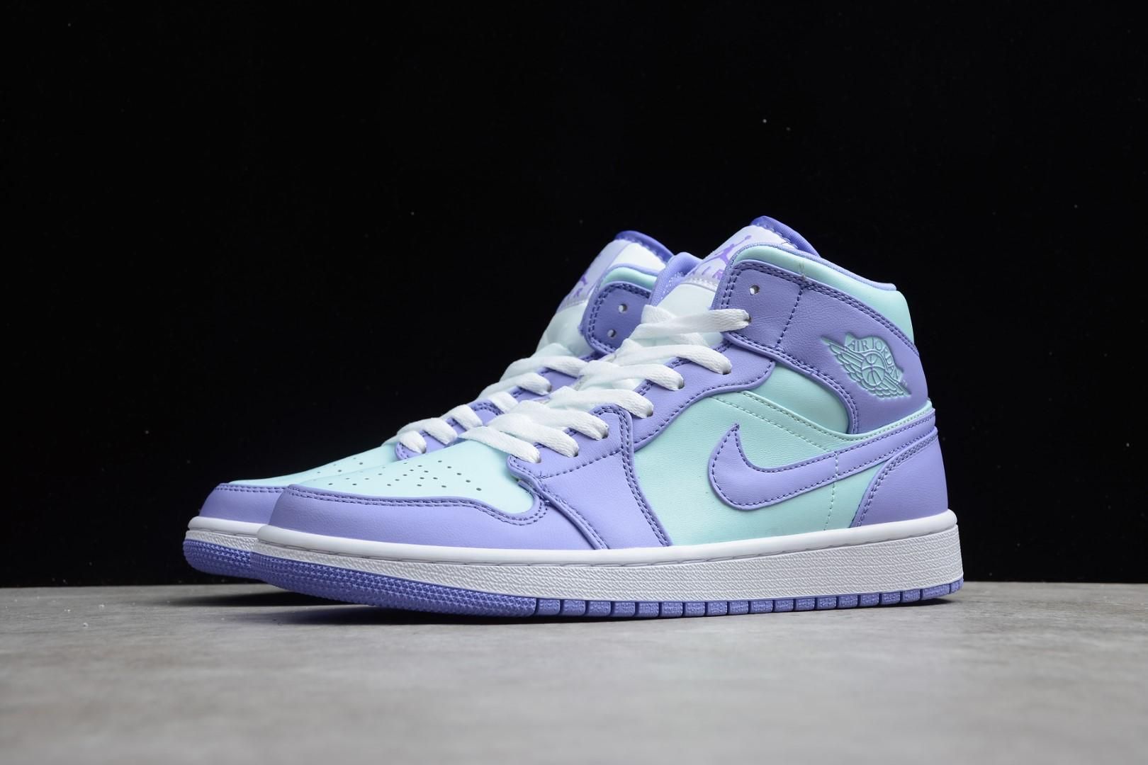 Air Jordan 1 AJ1 Mid - Purple Aqua