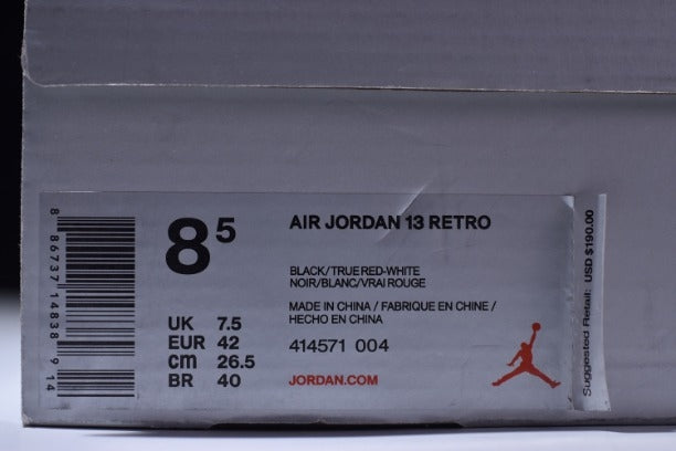 Air Jordan 13 AJ13 Retro Basketball Shoe - Bred