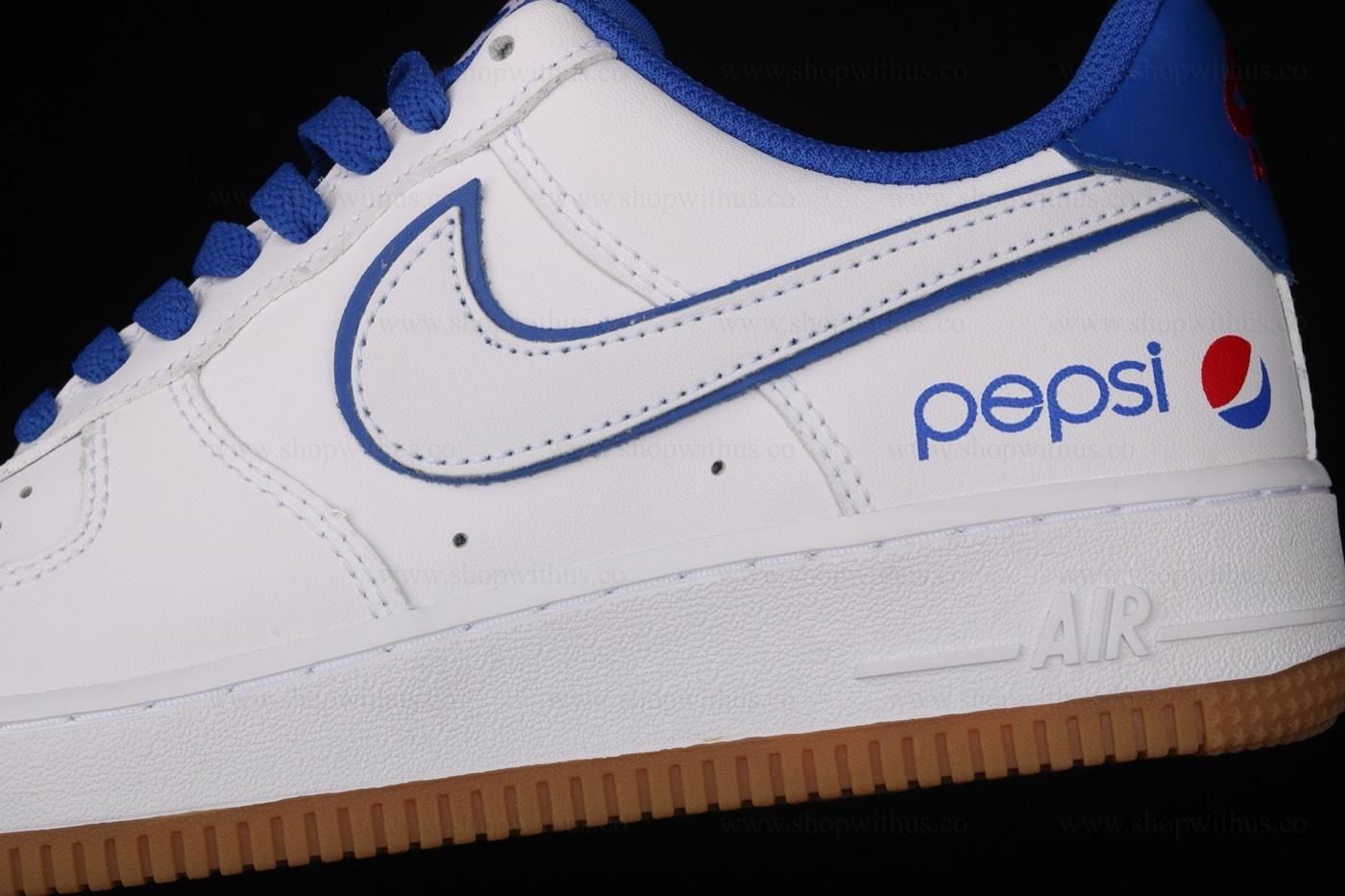 Pepsi x NikeAir Force 1 AF1 Low - White/Royal Blue