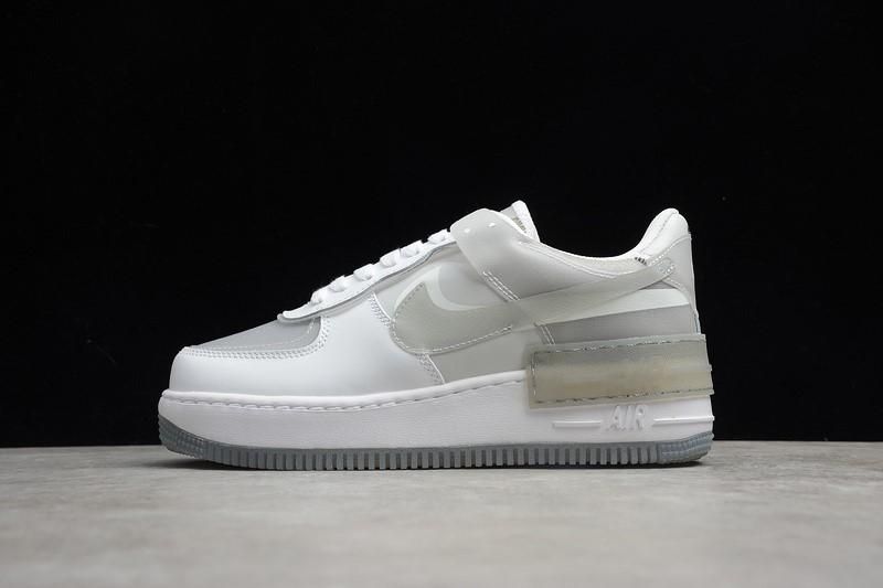 NikeMens Air Force 1 AF1 Shadow - Particle Grey