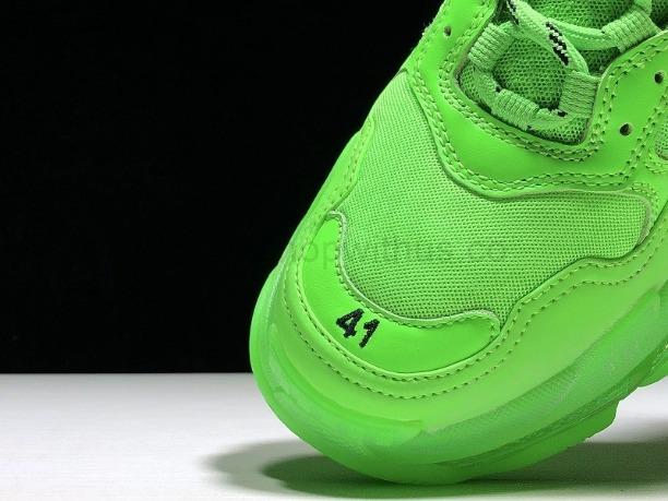 BalenciagaMen's Triple S Clear Sole -  Neon Green