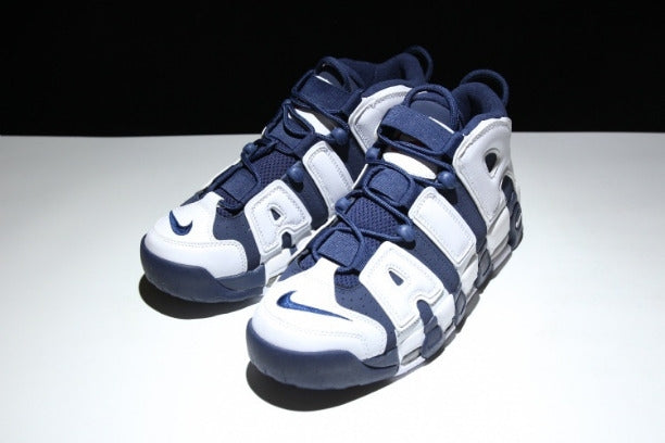 NikeAir More Uptempo Mid Basketball Shoe - Olympic
