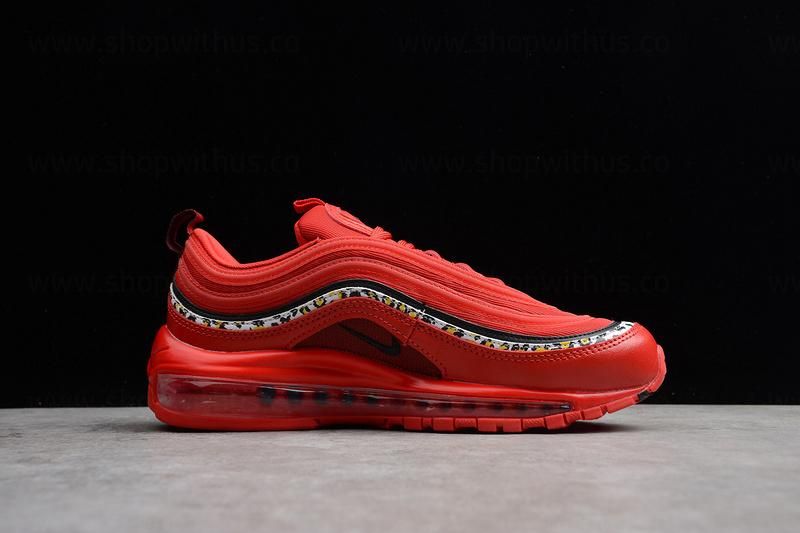 NikeMen's Air Max 97 Leopard Pack - Red