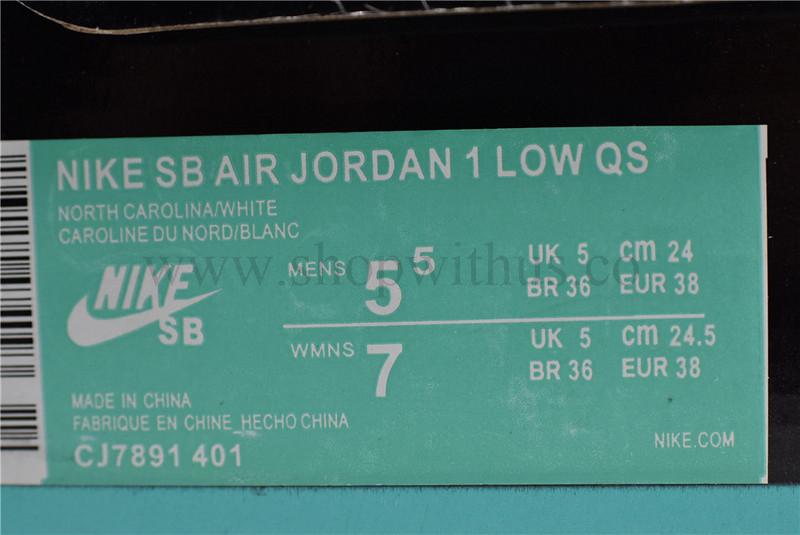 NikeSB x Air Jordan 1 AJ1 Low - UNC