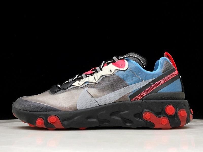 NikeMen's React Element 87 - Blue Chill/Solar Red