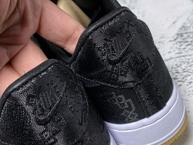 Fragment x CLOT x Air Force 1 - Black Silk