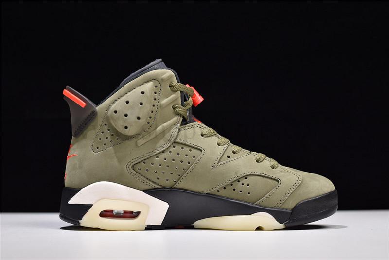 Travis Scott x Air Jordan 6 AJ6 - Medium Olive