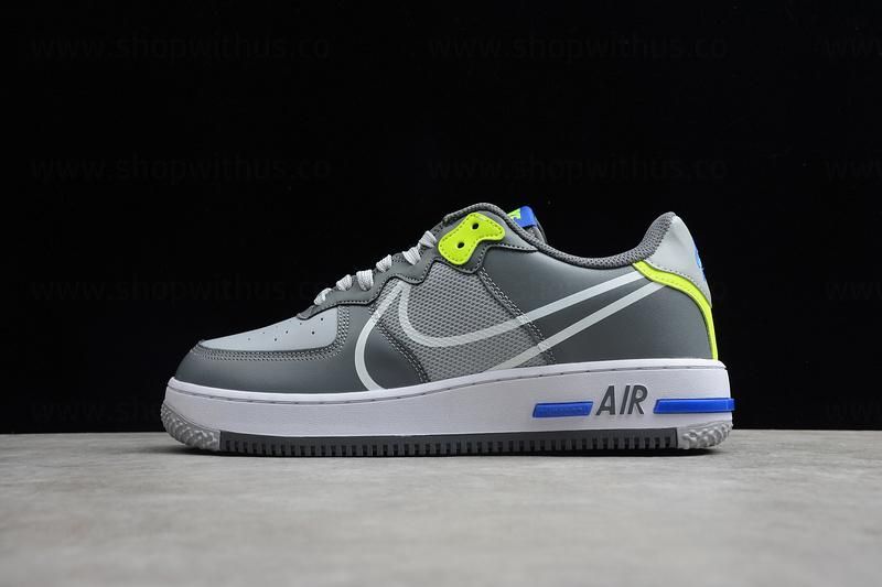 NikeAir Force 1 AF1 React - Wolf Grey