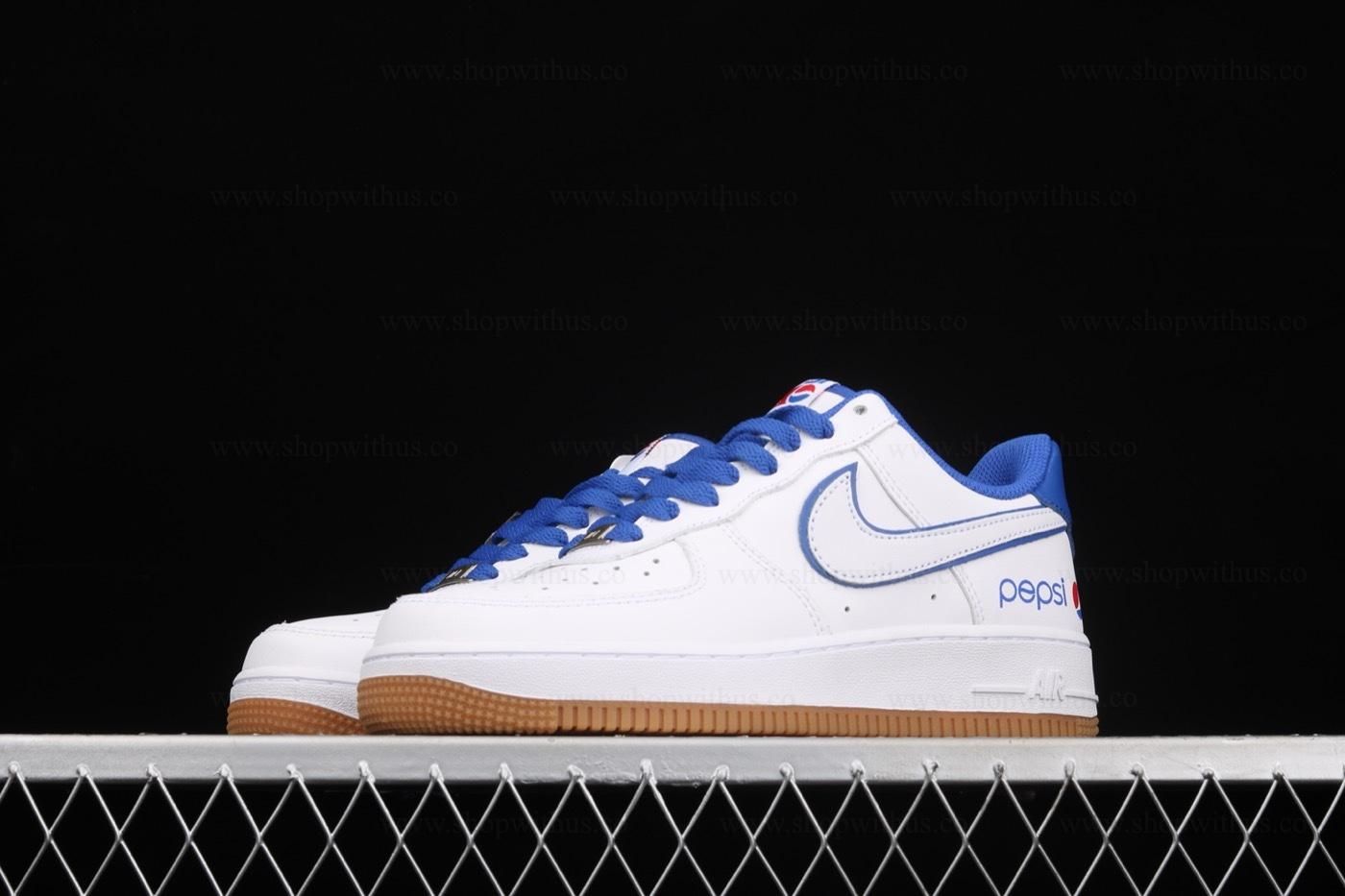 Pepsi x NikeAir Force 1 AF1 Low - White/Royal Blue