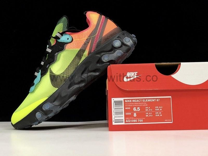 NikeReact Element 87 - Volt/Racer Pink