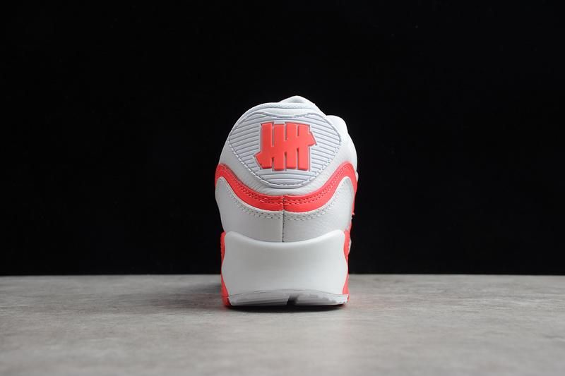 NikeMen's Air Max 90 Undefeated - White/Solar Red