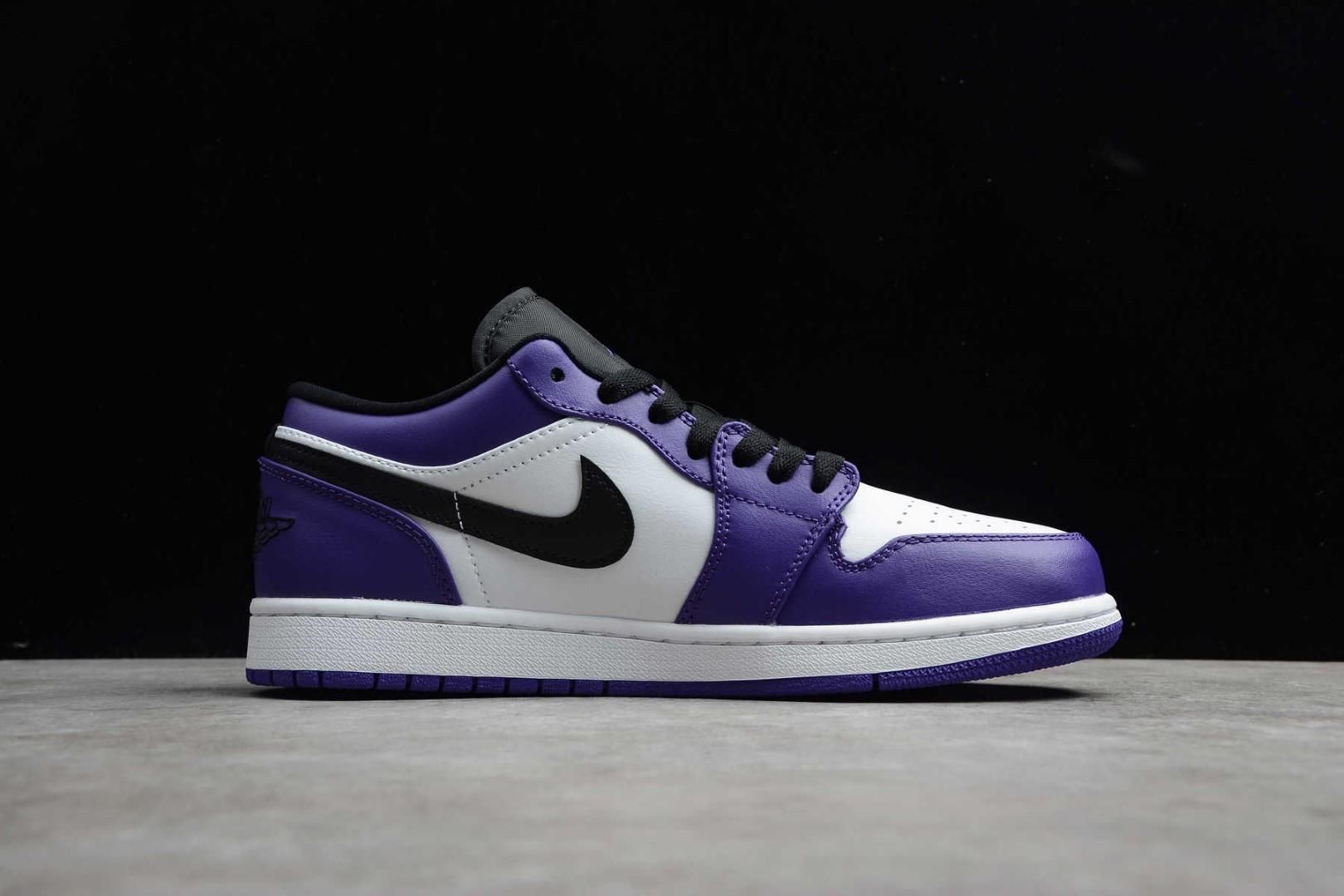 Air Jordan 1 AJ1 Low - Court Purple/White