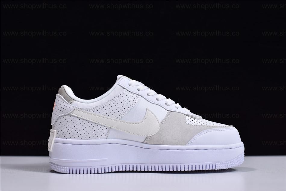 NikeAir Force 1 AF1 Shadow - White/Atomic Pink