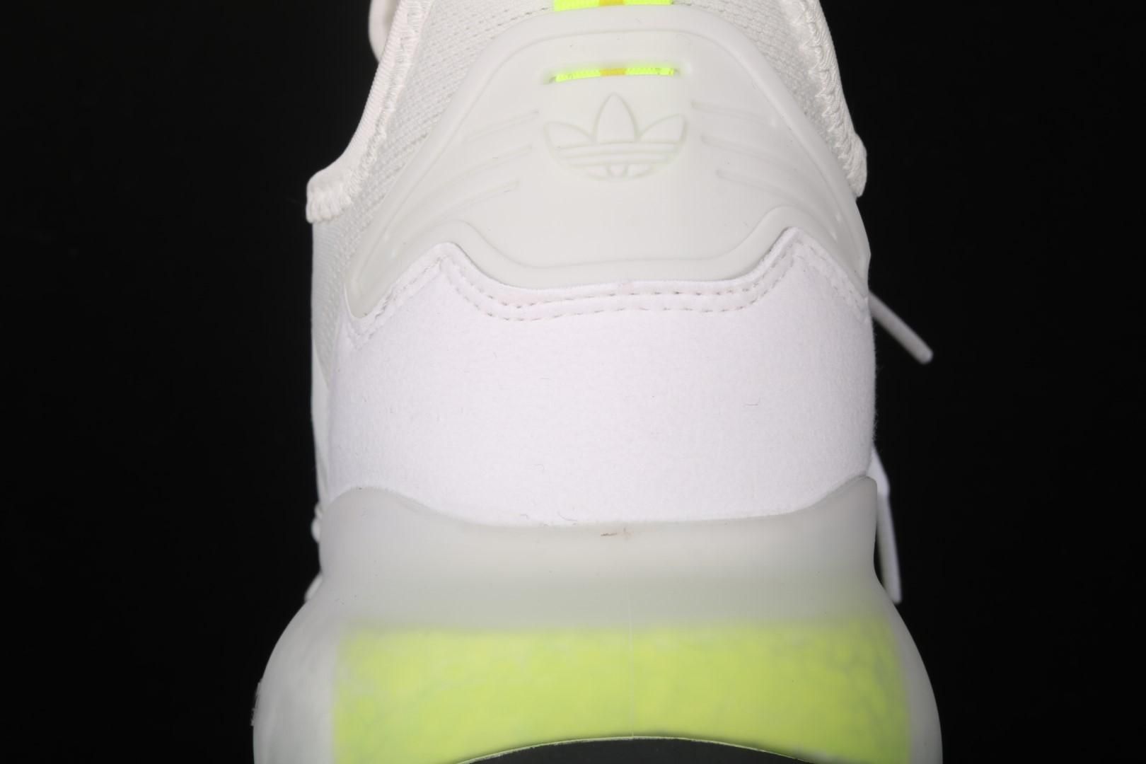 adidasMens ZX 2K Boost - Cloud White/Solar Yellow