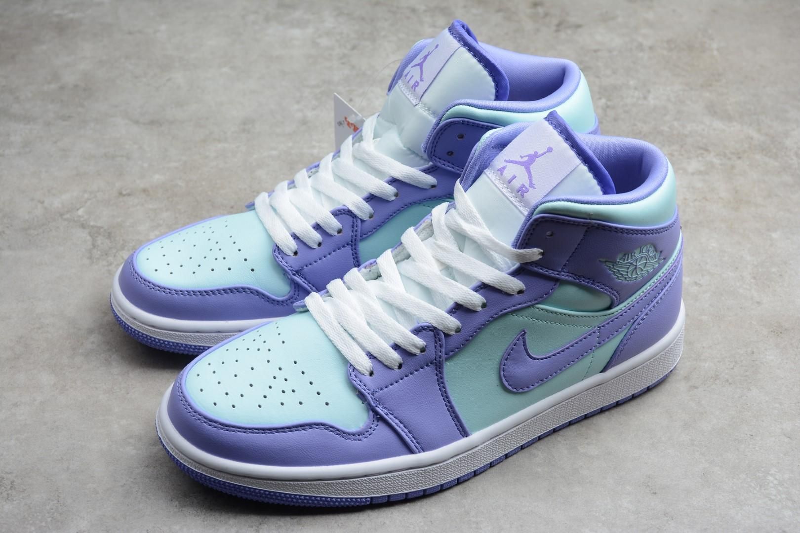 Air Jordan 1 AJ1 Mid - Purple Aqua