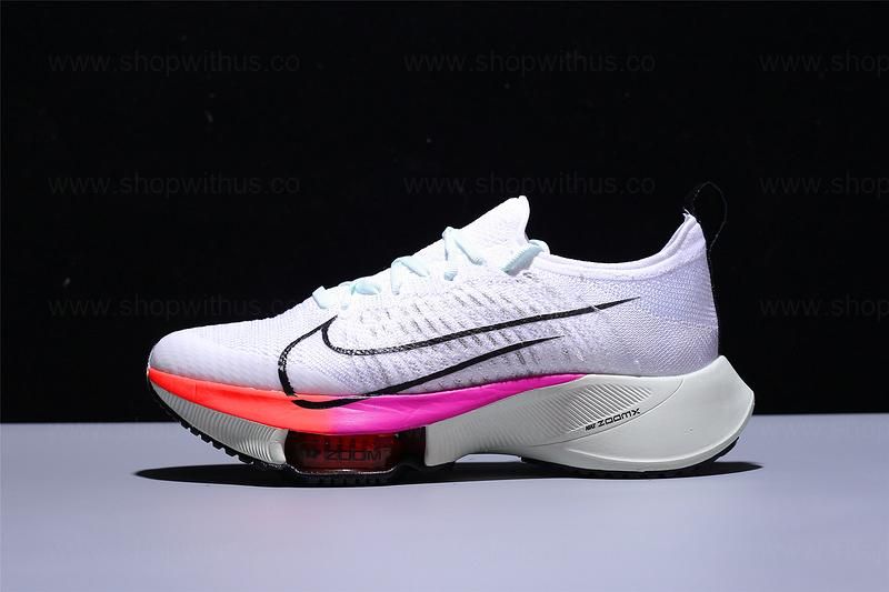 NikeRunning Air Zoom Tempo NEXT% Flyknit - White Hyper Violet