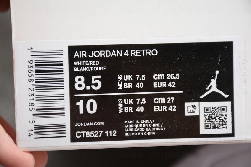 Air Jordan 4 AJ4 Retro - Red Metallic