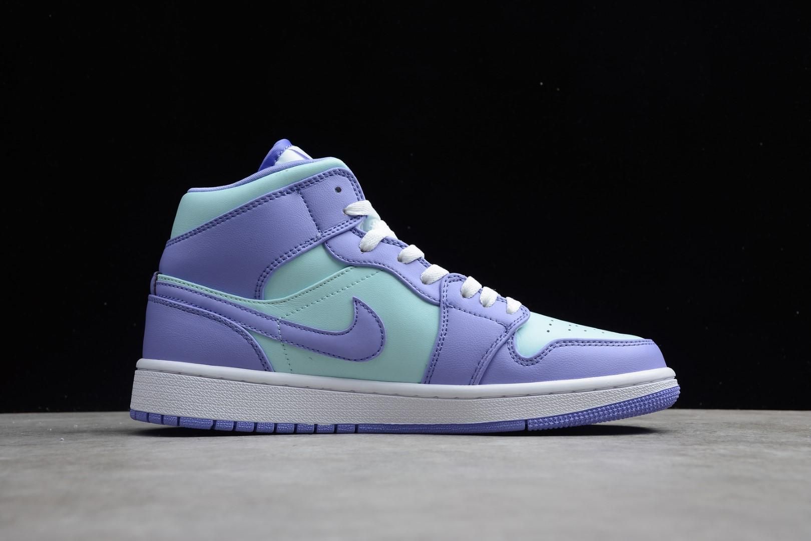 Air Jordan 1 AJ1 Mid - Purple Aqua