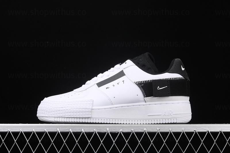 NikeAir Force 1 AF1 Low Type - White/Black