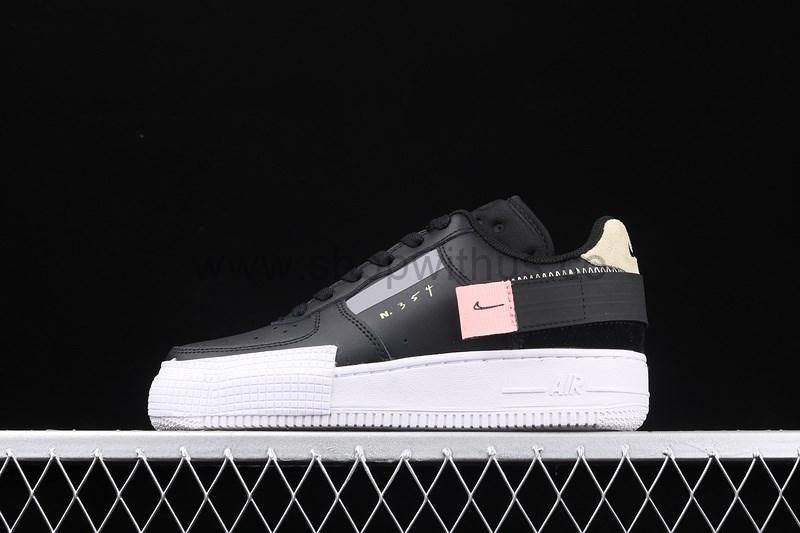 NikeUnisex Air Force 1 AF1 Low Type - Black