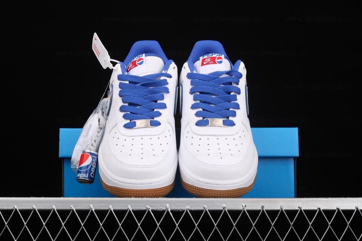 Pepsi x NikeAir Force 1 AF1 Low - White/Royal Blue