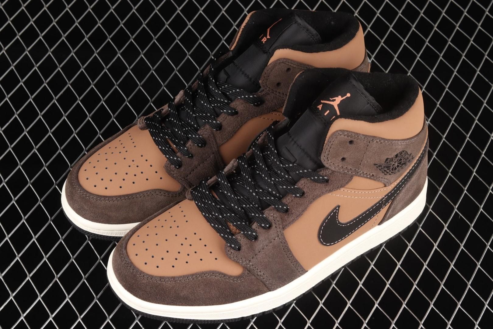 Air Jordan 1 AJ1 Mid - Dark Chocolate