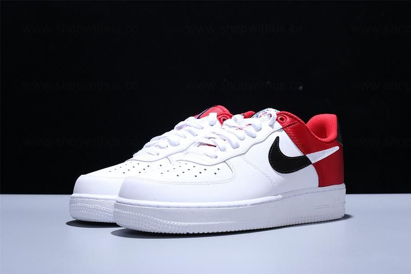 NikeAir Force 1 AF1 Low NBA - White/Red