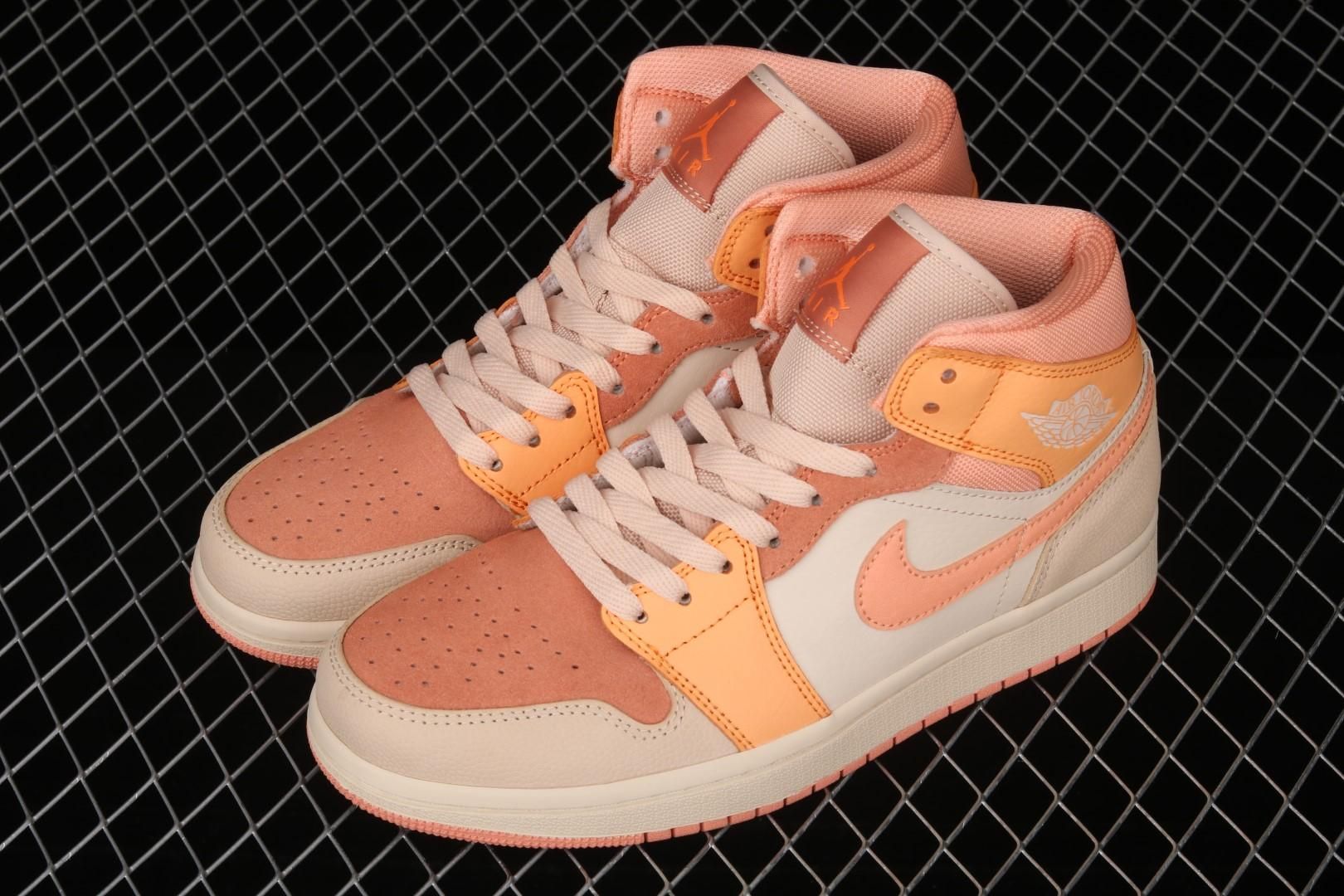 Air Jordan 1 AJ1 Mid - Apricot Orange