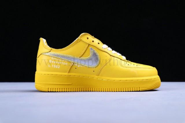 Custom NikeAir Force 1 AF1 Low x Off-White - Yellow