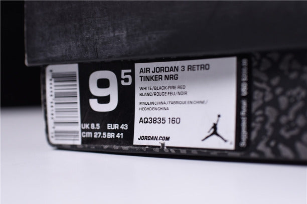 Air Jordan 3 AJ3 NRG Basketball Shoes - Tinker