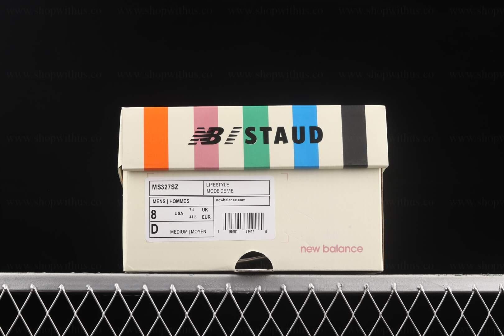 STAUD x New Balance 327 - White Grey