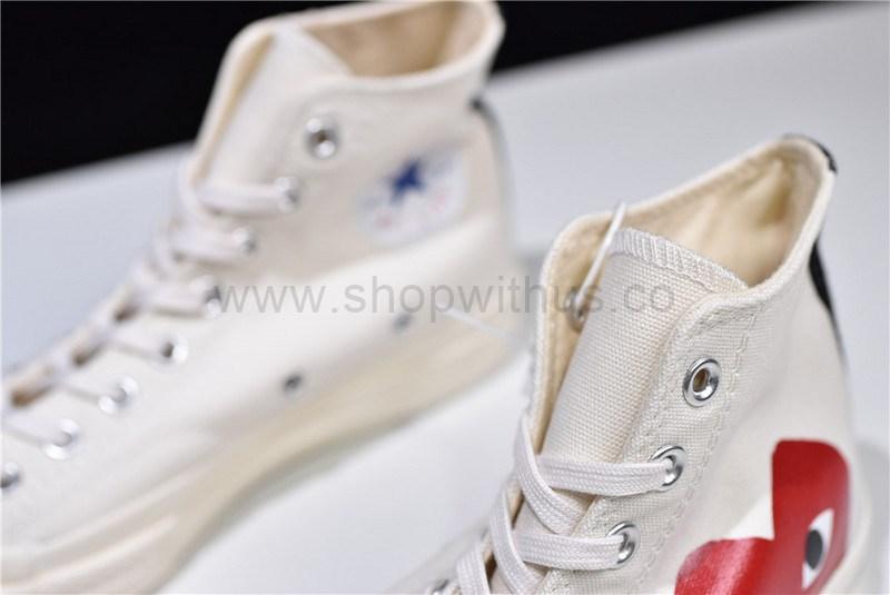 Comme des Garcons Play x Converse Chuck Taylor All-Star 70s Hi - White