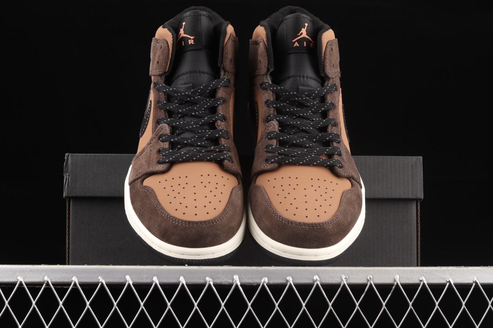 Air Jordan 1 AJ1 Mid - Dark Chocolate