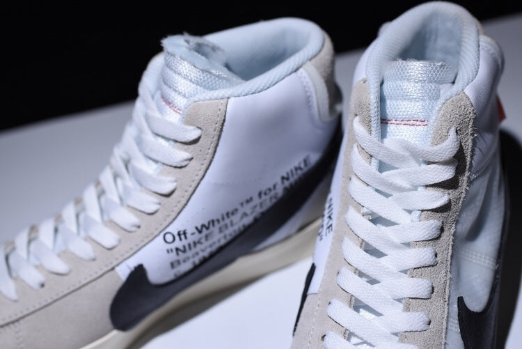 The 10: OFF-WHITE x NikeMen's Blazer Mid - White/Black-Muslin