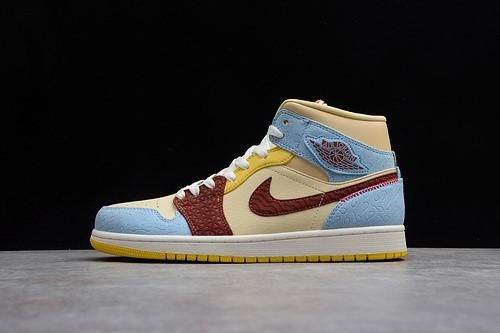 Air Jordan 1 AJ1 Mid - Fearless Maison Chateau Rouge