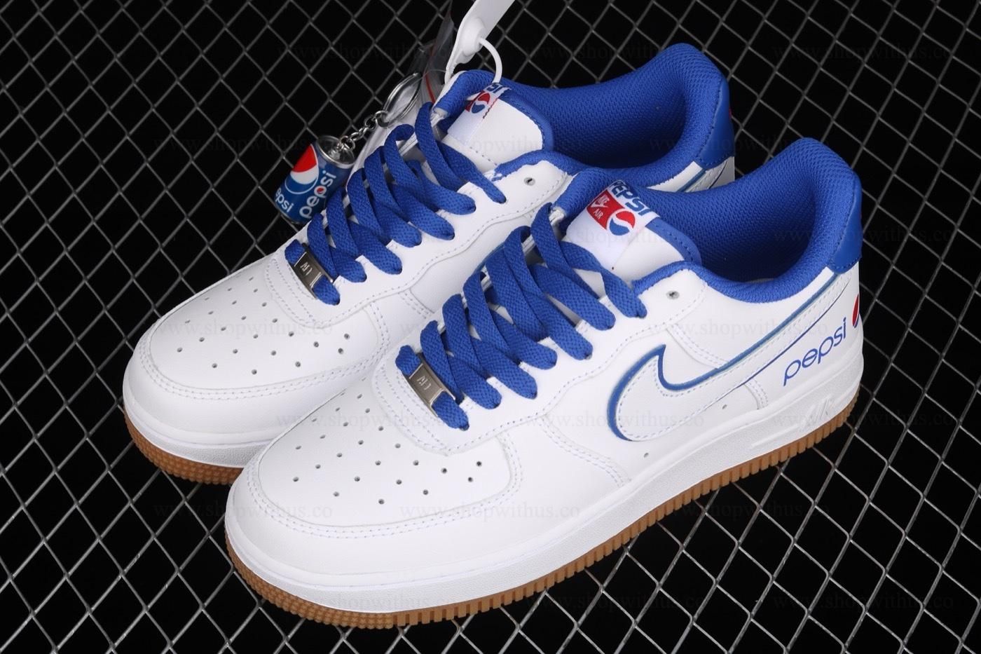 Pepsi x NikeAir Force 1 AF1 Low - White/Royal Blue