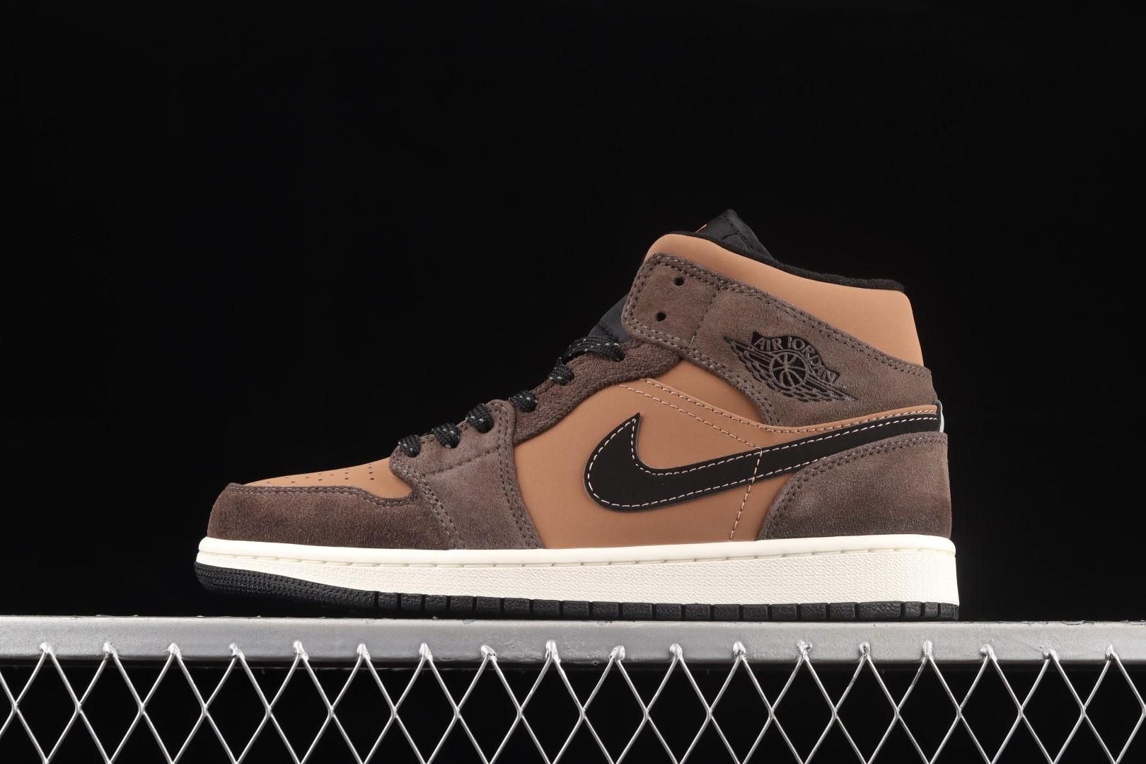 Air Jordan 1 AJ1 Mid - Dark Chocolate