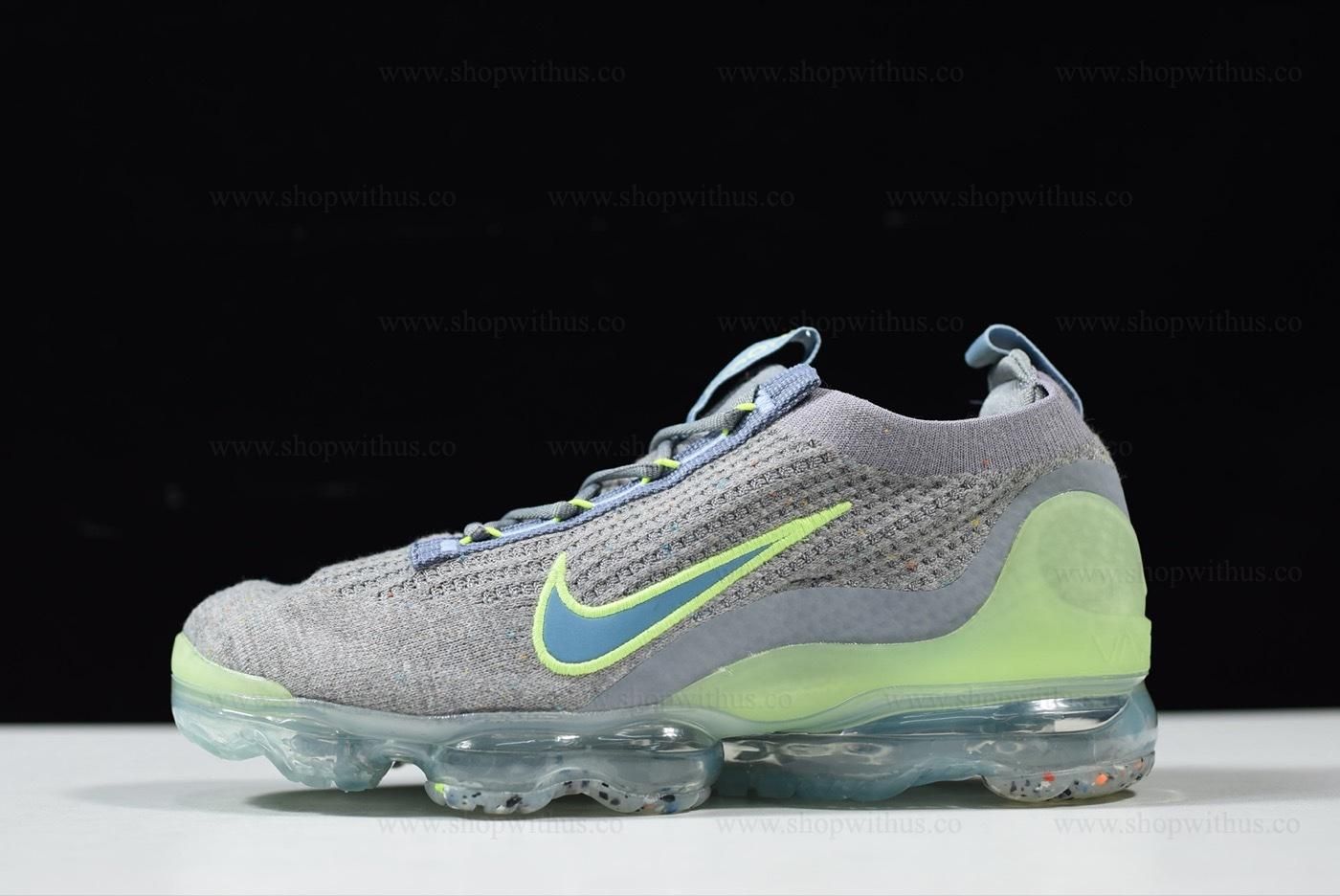 NikeAir VaporMax Flyknit 2021 - Grey/Liquid Lime