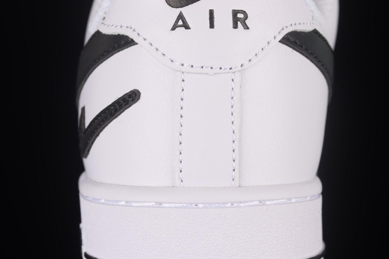 NikeMens Air Force 1 AF1 Low '07 FM - Cut Out Swoosh White/Black