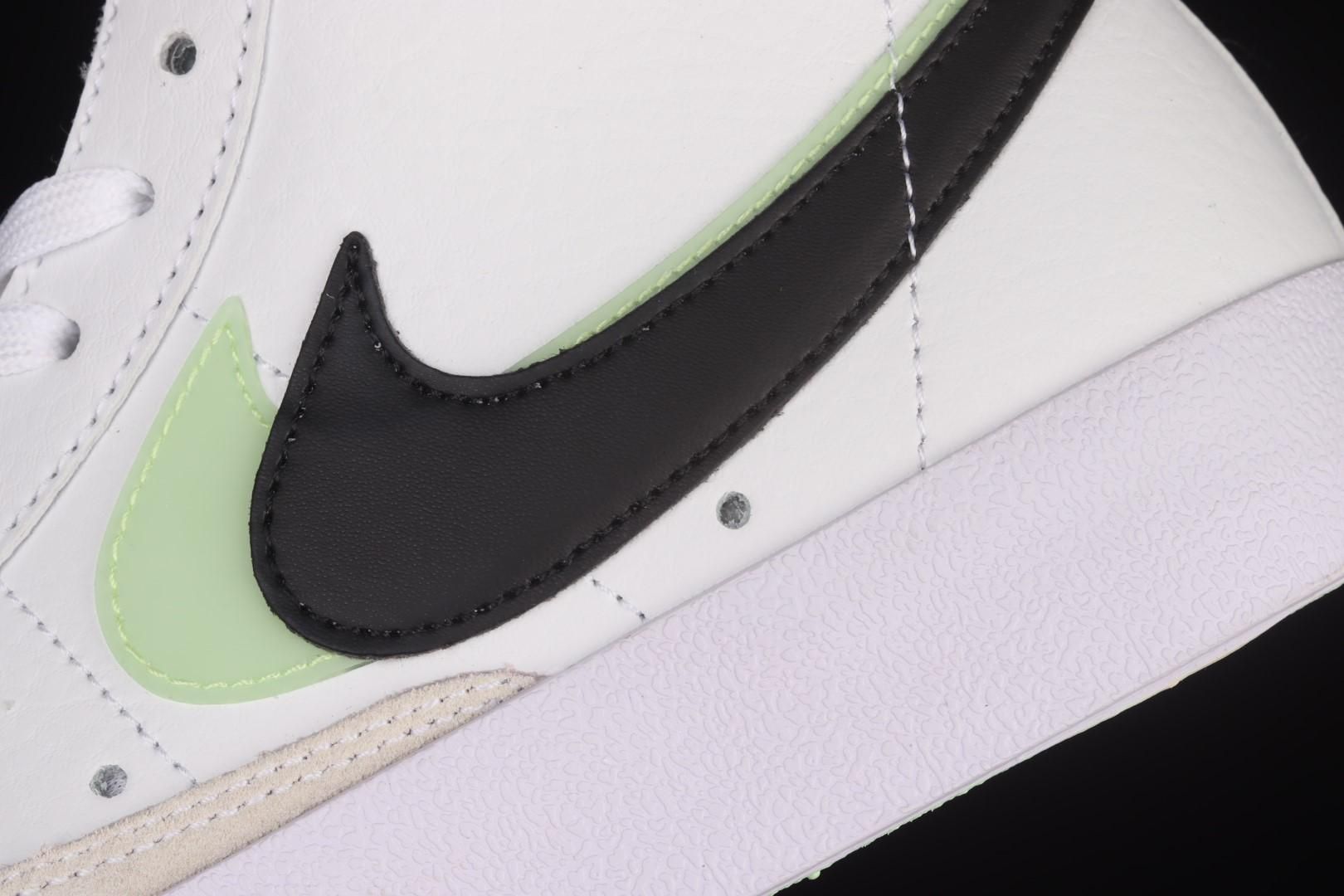 NikeMens Blazer Mid 77 White - Black/Green