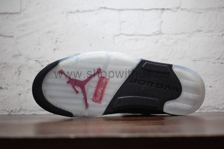 Supreme x Air Jordan 5 Retro -  Black